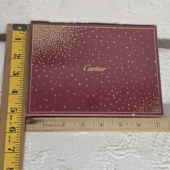 Cartier Celebration Red Gold Luxurious Stationery Card Envelope Set Designer - Picture 7 of 8